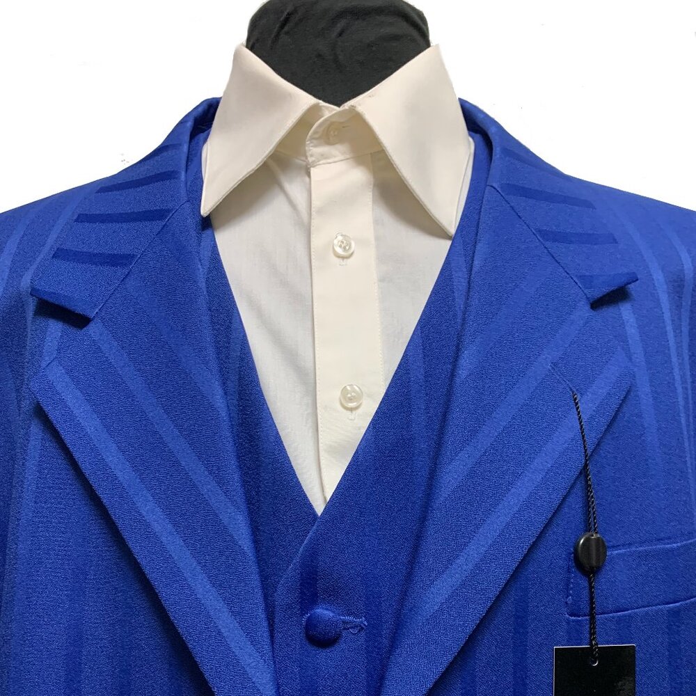 VANETTI LaCOLLEZIONI MEN'S 3 PIECE SUIT ITALIAN SUPERIOR POLYESTER 5B WOOL TOUCH